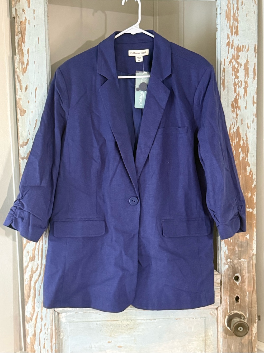 Coldwater Creek Women’s Blazer India Ink Size 18 W